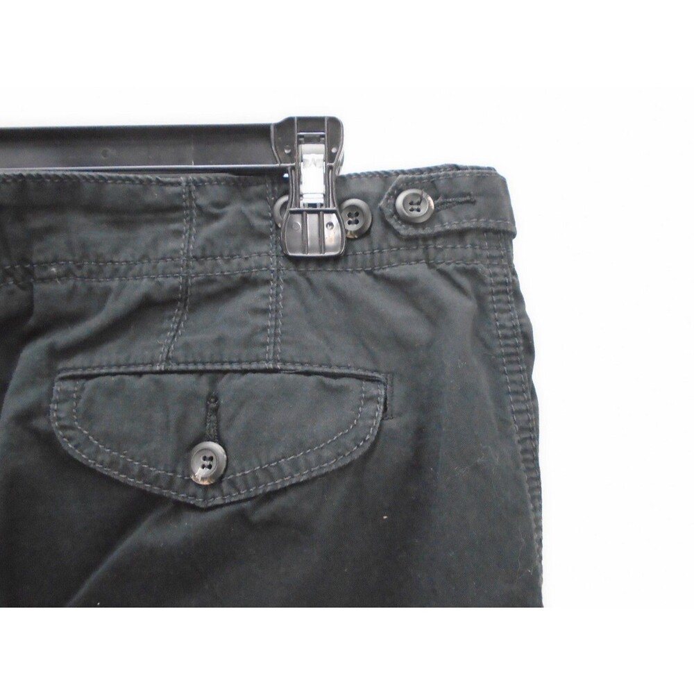 Vintage Ralph Lauren Women Size 14 Cargo Capri Black Pants Adjustable Hong Kong - Picture 11 of 12